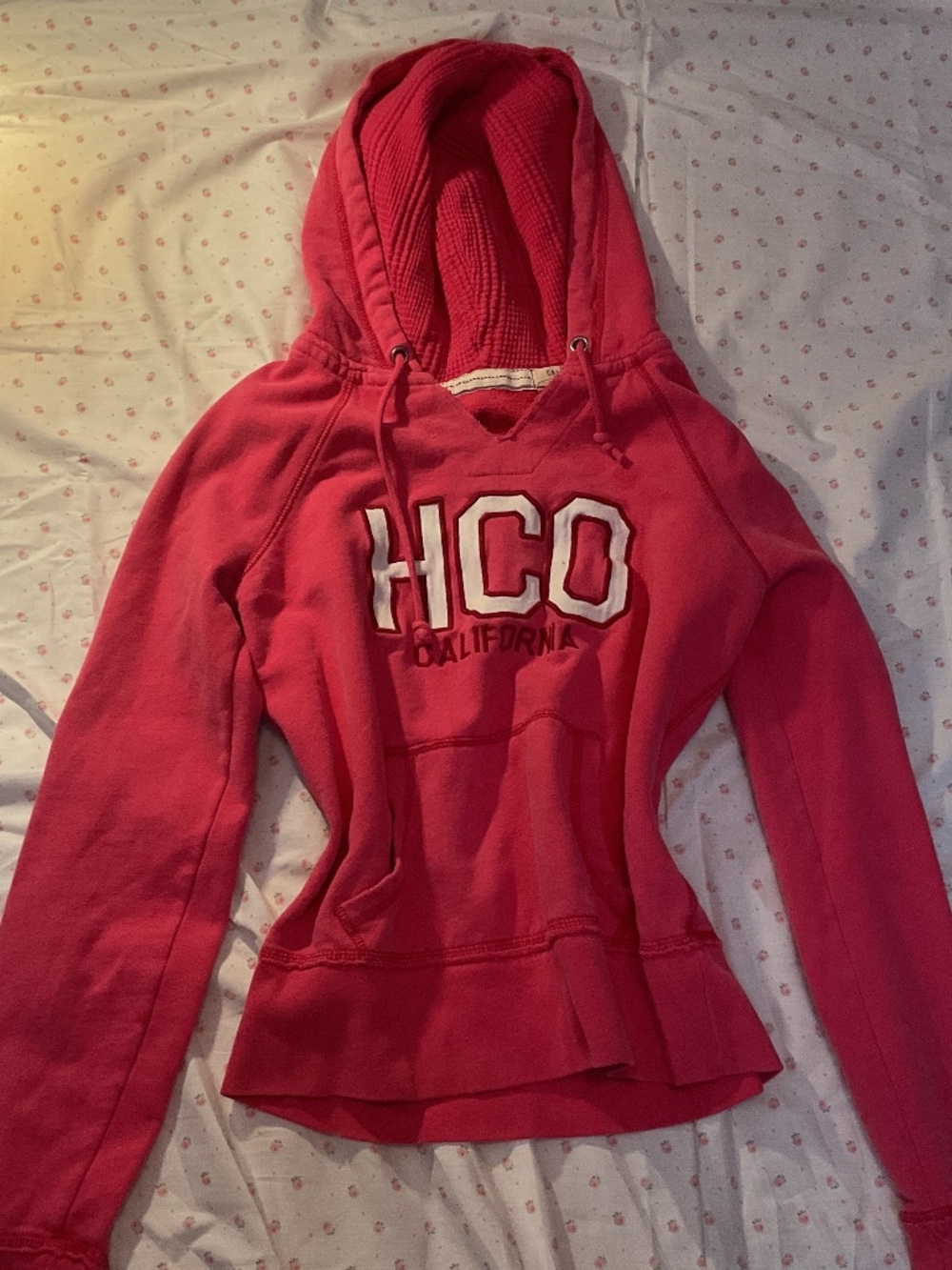 Hollister Y2K pink hco hoodie